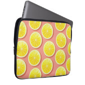 Summer Lemon Slices Pattern Laptopschutzhülle (Vorne Rechts)