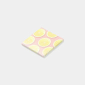 Summer Lemon Slices Pattern Post-it Klebezettel (angewinkelt)