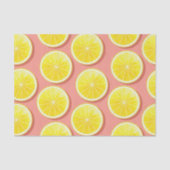 Summer Lemon Slices Pattern Seidenpapier (Vorderseite)