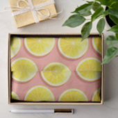 Summer Lemon Slices Pattern Seidenpapier (Geschenk)