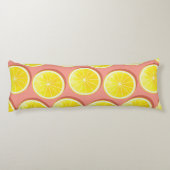Summer Lemon Slices Pattern Seitenschläferkissen (Rückseite)