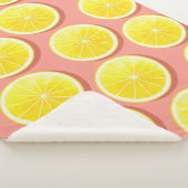 Summer Lemon Slices Pattern Sherpadecke (3/4)