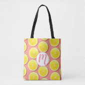 Summer Lemon Slices Pattern Tasche (Vorderseite)