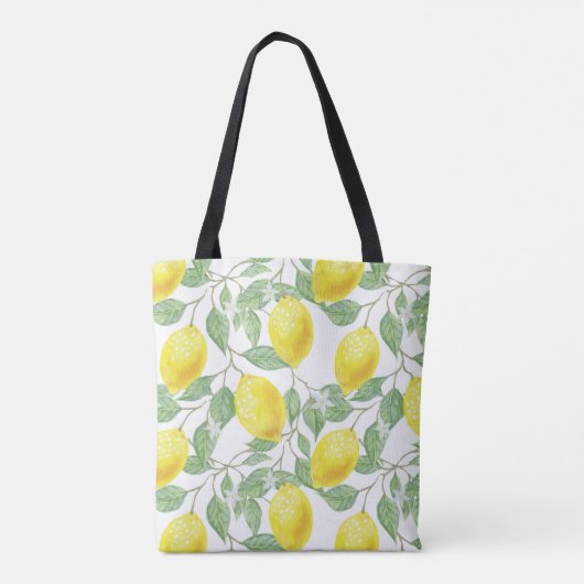 Summer Lemon Tote Bag Tasche (Rückseite)