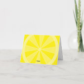 Summer Lemon Wedding Dankeskarte (Rückseite)