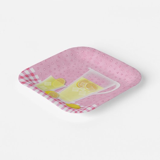 Summer Lemonade Plate Pappteller (Gewinkelt)