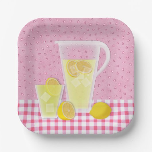 Summer Lemonade Plate Pappteller (Vorderseite)
