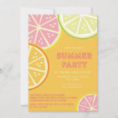 Summer Lemonade Pool Party Einladung (Vorderseite)