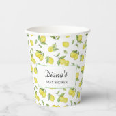 Summer Lemons Baby Dusche Pappbecher (Vorderseite)