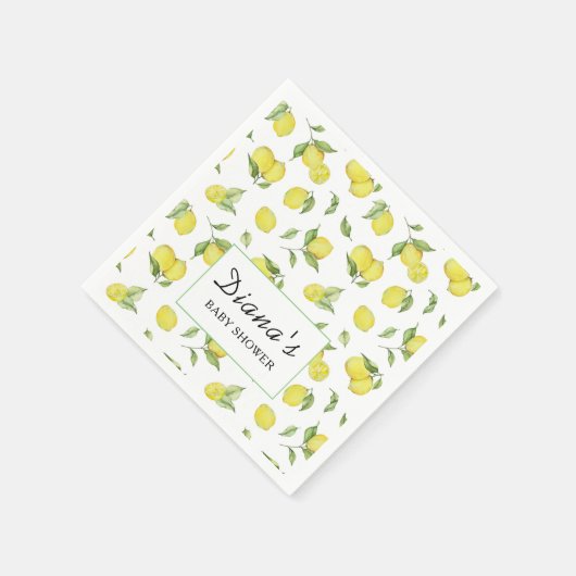 Summer Lemons Baby Dusche Serviette (Ecke)
