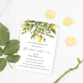 Summer Lemons und Foliage Wedding Brautparty Einladung