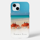 Summer Liebe — iPhone 15 Groß Case 2 Krabben (Rückseite)