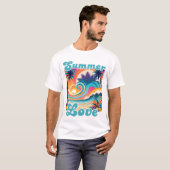 Summer Liebe Retro Graphic T-Shirt (Vorne ganz)