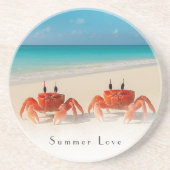 Summer Liebe — Sandstone Beach Untersetzer (Vorne)