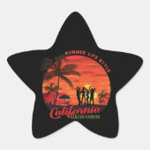Summer Life Style Stern-Aufkleber (Vorderseite)