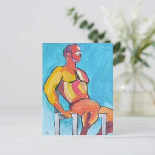 Summer Lifeguard Postkarte (Stehend Vorderseite)