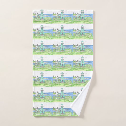 Summer Lighthouse 3; Handtuch oder Küchentücher (Handtuch)