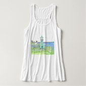 Summer Lighthouse 3; Women's Flowy Tank Top (Design Vorderseite)