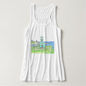 Summer Lighthouse 3; Women's Flowy Tank Top (Design Vorderseite)