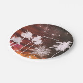 Summer Lights Tanz Club Pappteller (Schrägansicht)