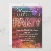 Summer Lights Tanz Club Party Einladung (Vorderseite)