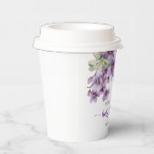 Summer Lila Violet Blume Babyduschpapier Pappbecher (Rechts)