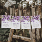 Summer Lila Violet Blume Kinderdusche Dankeskarte