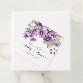 Summer Lila Violet Blume Kinderdusche Geschenkanhänger (Beispiel)