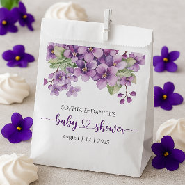 Summer Lila Violet Blume Kinderdusche Geschenktütchen