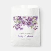 Summer Lila Violet Blume Kinderdusche Geschenktütchen (Vorderseite)