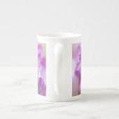 Summer Lila Wildblume Design Knochen China Tasse (Rückseite)