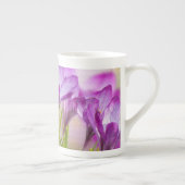Summer Lila Wildblume Design Knochen China Tasse (Rechts)