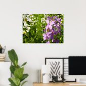 Summer Lilac und Daisies Poster (Heimbüro)