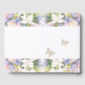 Summer Lilac Wildblume Romantische Hochzeit Gästebuch (Rückseite)