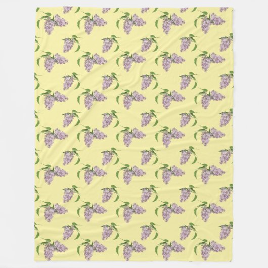 Summer Lilacs Soft Fleece Blanket (Vorderseite)