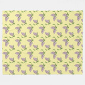 Summer Lilacs Soft Fleece Blanket (Vorderseite (Horizontal))