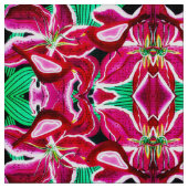 Summer Lilies Stoff (Nahaufnahme)