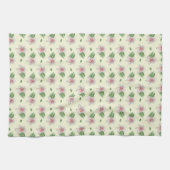 Summer Lily Floral Seamless Pattern Geschirrtuch (Horizontal)