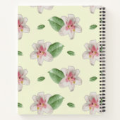 Summer Lily Floral Seamless Pattern Notizblock (Rückseite)