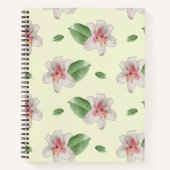 Summer Lily Floral Seamless Pattern Notizblock (Vorderseite)