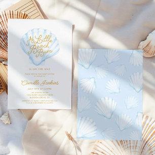 Summer Little Beach Bum Boy Baby Dusche Einladung