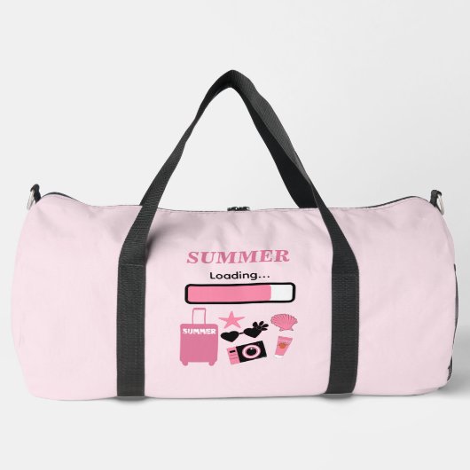 Summer Loading Pink Duffle Bag (Vorderseite)