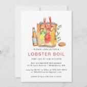 Summer Lobster Boil | Hummer Bake Cookie Einladung (Vorderseite)