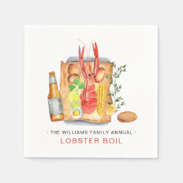 Summer Lobster Boil | Hummer Bake Cookie Serviette