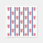 Summer Lobster Theme Paper Napkin Serviette (Vorderseite)