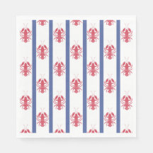 Summer Lobster Theme Paper Napkin