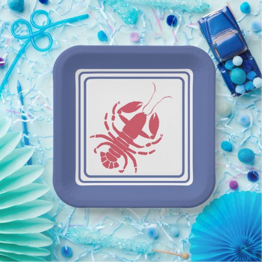 Summer Lobster Themenplatte Pappteller (Party)