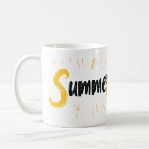 Summer Logo - Summer Text Design Kaffeetasse