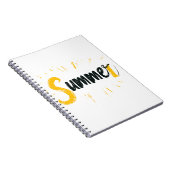 Summer Logo - Summer Text Design Notizblock (Rechte Seite)