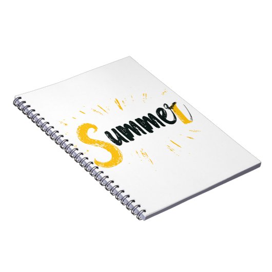 Summer Logo - Summer Text Design Notizblock (Rechte Seite)